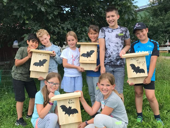 „Fledermauswerkstatt“ der Bauernhof-GTA-Schüler der Gemeinschaftsschule Unterm Hohenrechberg